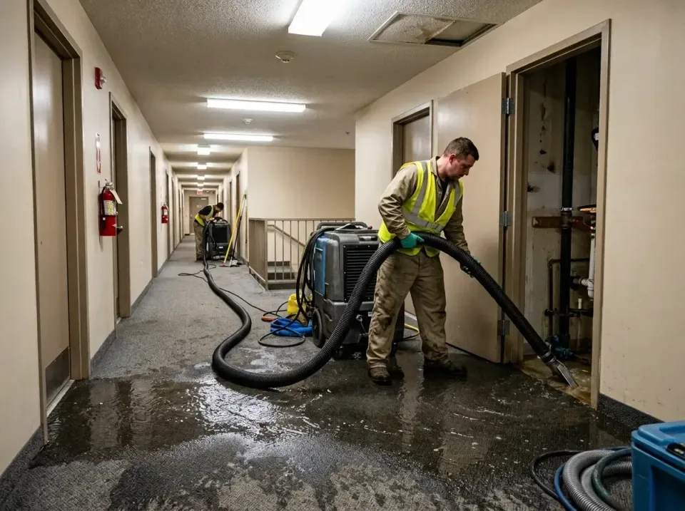 multi-unit-apartment-hallway-f-005 — frequently asked questions, Emergency Burst Pipe Water Extraction & Removal in Pike Roa…